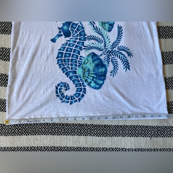 NWT Chico’s Weekends Ombre Seahorse Tee - Picture 10 of 14